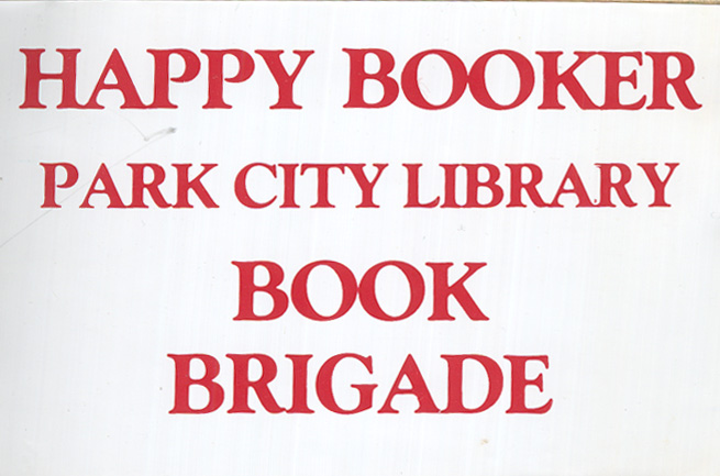 1982 Sept 4 Happy Booker sticker for participants