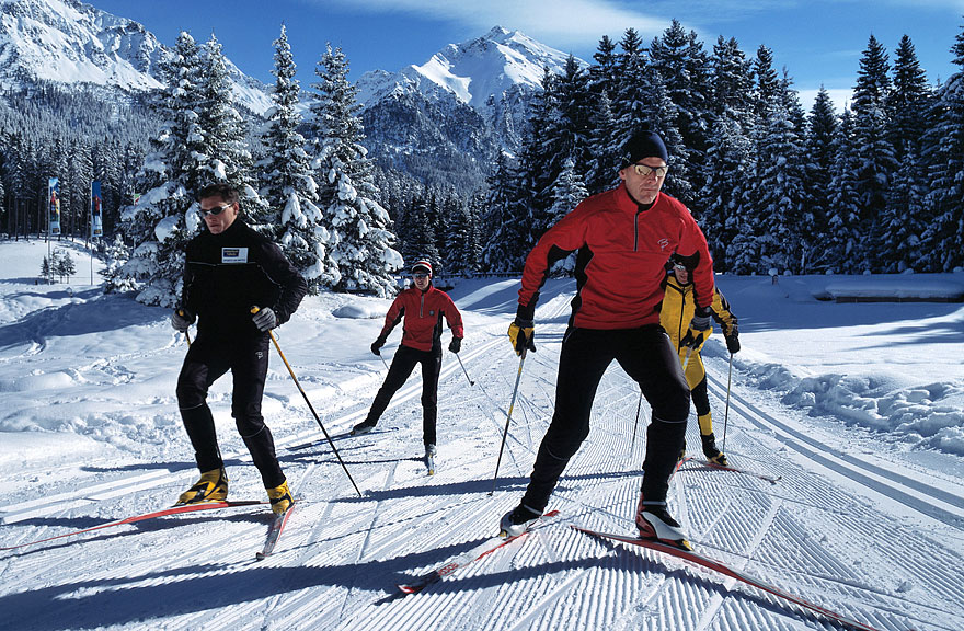 cross-country skiing