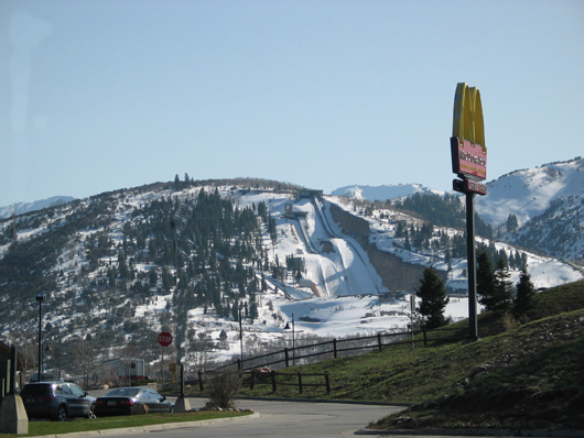 Olympic Park view from Kimball Junction - April 26, 2008