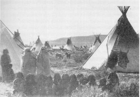 Shoshone Indian village in Parley’s Park area 1850’s