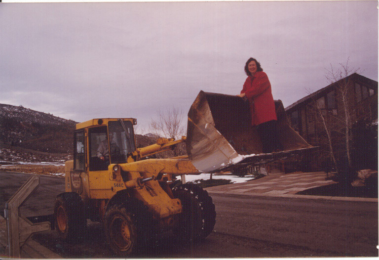 1988 Fall - Lucy and Jimmy Harper delivering rocks to SS neighbors.