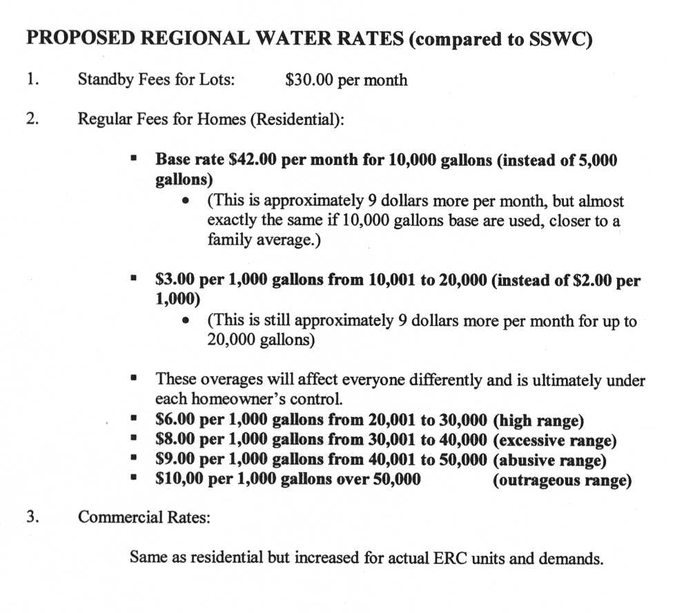 2000 SSWC and Mtn Regional Water rate comparison