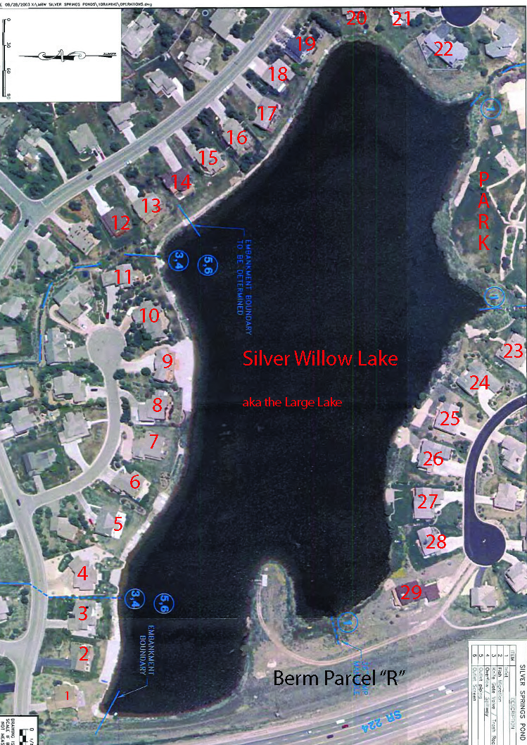 2003 Aerial of Silver Willow Lake 29 perimeter houses