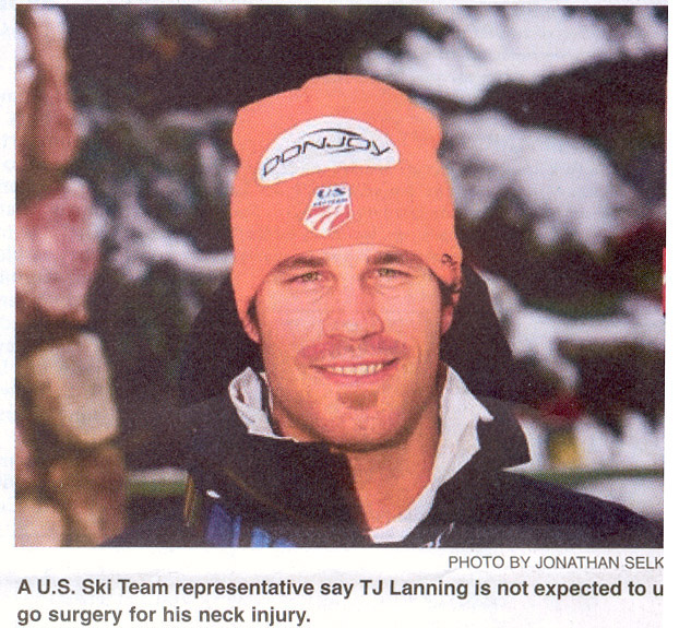 2009- Dec 2 - TJ “Lanning out for season” - Park Record article