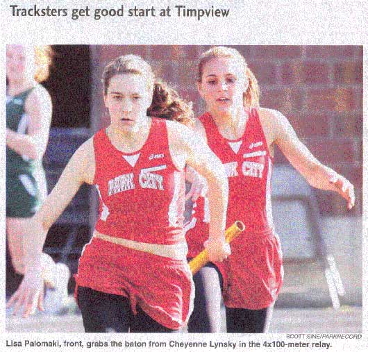 2009 March 18 Lisa Palomaki - PCHS 4×100 meter relay