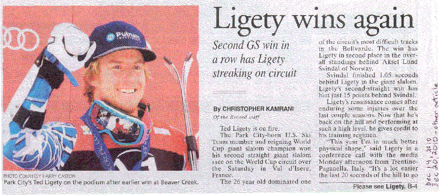 2010 - Dec 14 - Ligety wins World Cup again, Val d’Isere, France