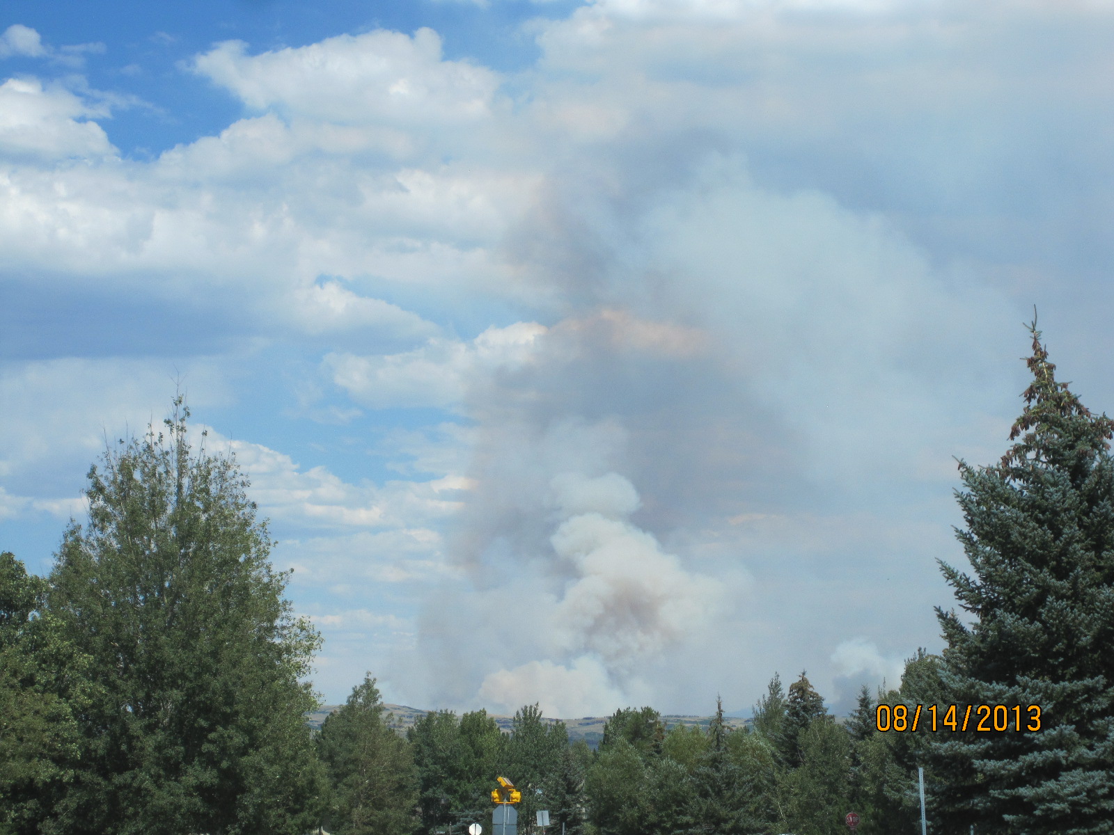 2013 - View from Silver Springs of August 13-15 Rockport and Promontory Fire