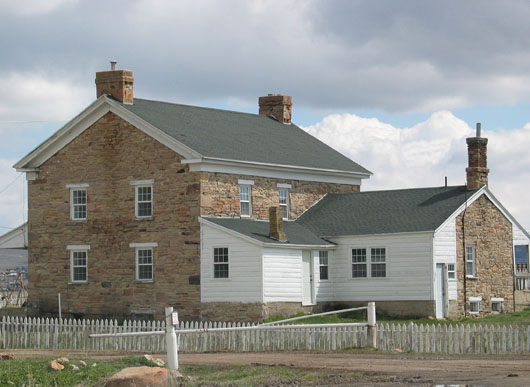 Bitner house and sheep ranch on north side of I-80