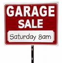 garage sale sign 8 a.m.
