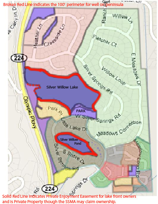 Private Exclusive Enjoyment Easement map