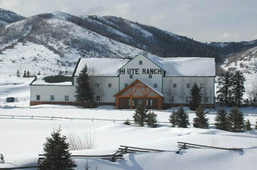 Hi-Ute Ranch on Kilby Rd. (Landmark Dr.), Summit County, Utah in winter