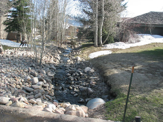 Looking south from Silver Springs Road