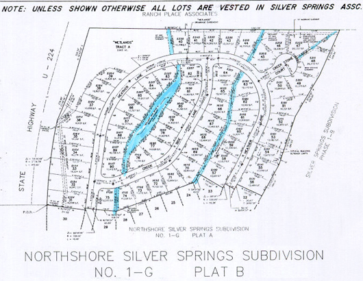 North Shore Silver Springs Subdivision 1989 No. 1-G Plat B