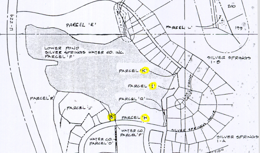 Parcels I and K - Silver Willow Lake southeast lake access areas