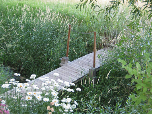 2008 - foot bridge across Willow Creek