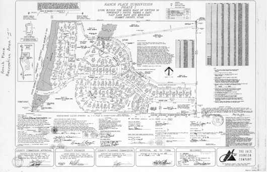 Ranch Place - 1993 Phase 1 plat map