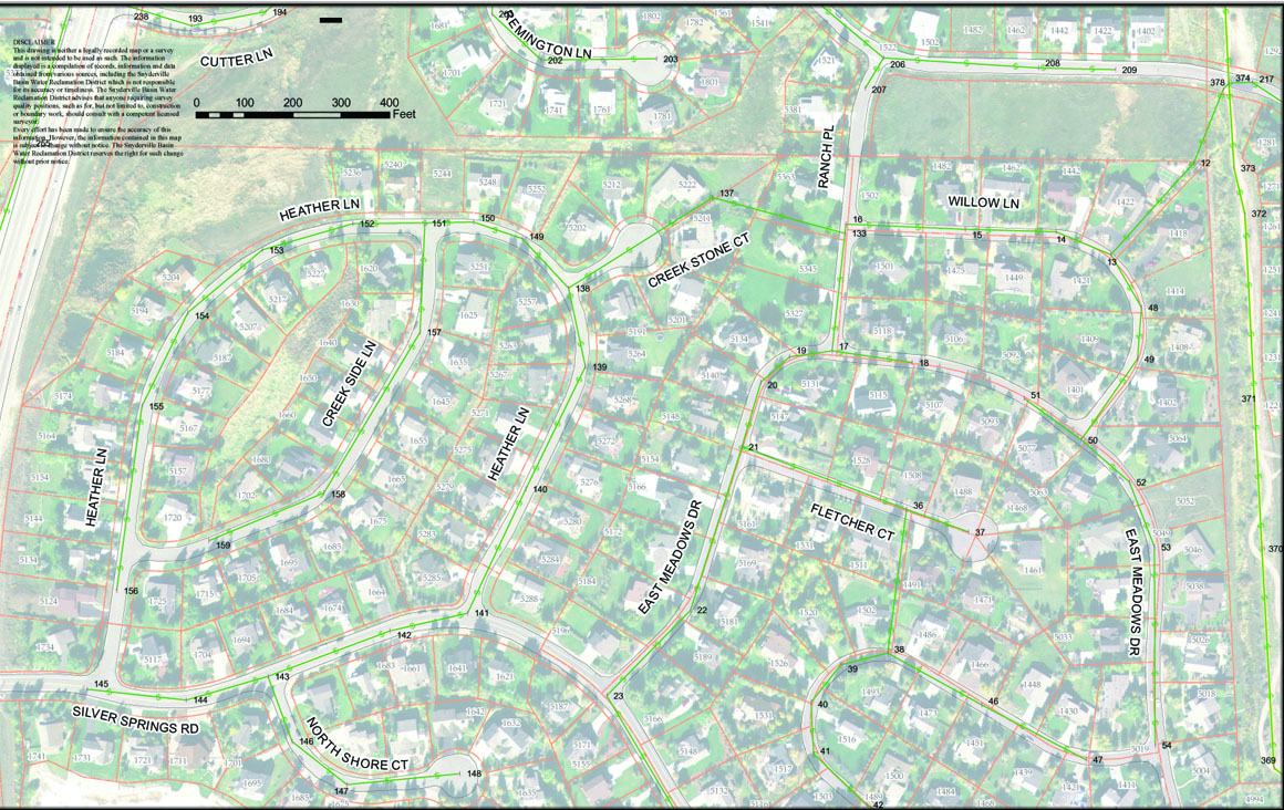 Sewer System on north half of Silver Springs Community