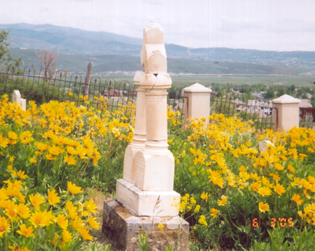 Snyderville Cemetery located in Sun Peak looking south