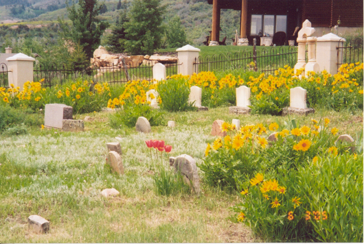 Snyderville Cemetery located in Sun Peak looking southwest