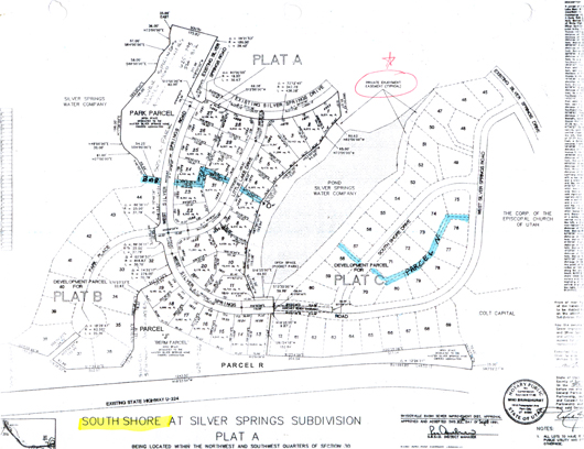 Parcel R - SouthShore plat view