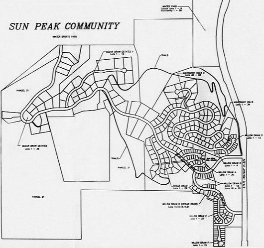 Sun Peak map