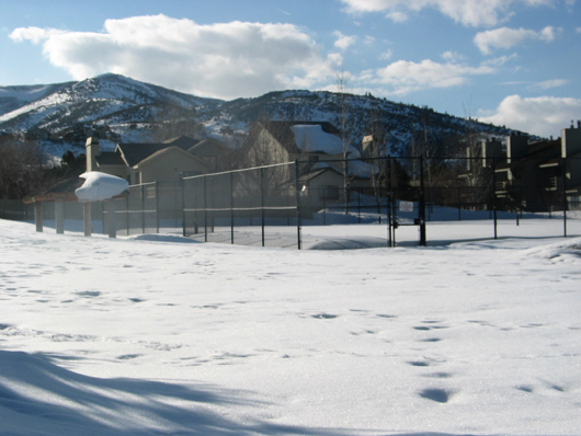 Silver Springs MA Tennis Courts - Winter 2008