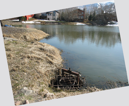 Upper Pond- gate on east side